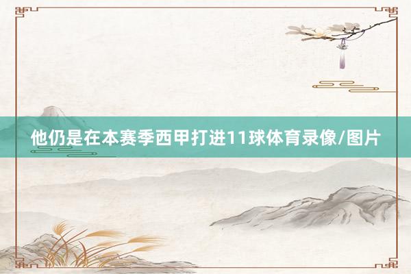 他仍是在本赛季西甲打进11球体育录像/图片