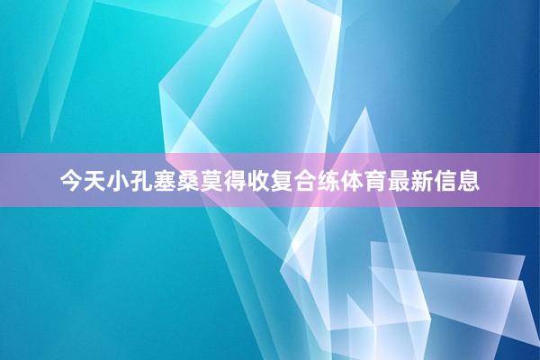 今天小孔塞桑莫得收复合练体育最新信息