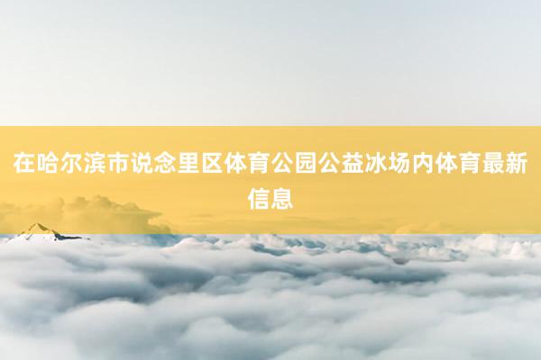 在哈尔滨市说念里区体育公园公益冰场内体育最新信息