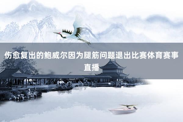 伤愈复出的鲍威尔因为腿筋问题退出比赛体育赛事直播