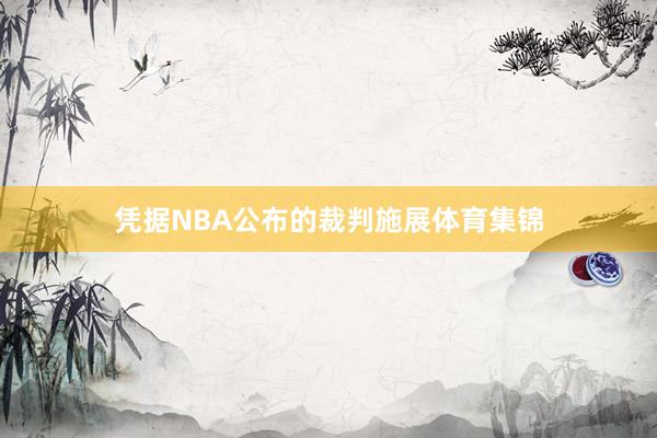 凭据NBA公布的裁判施展体育集锦