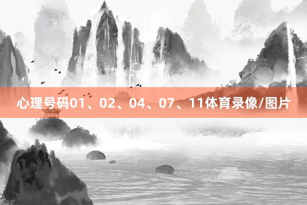 心理号码01、02、04、07、11体育录像/图片