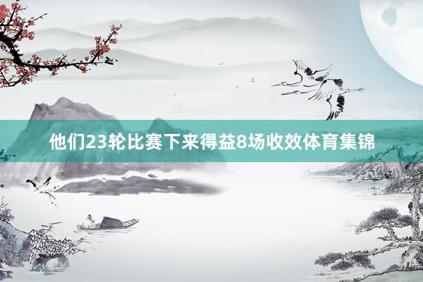 他们23轮比赛下来得益8场收效体育集锦