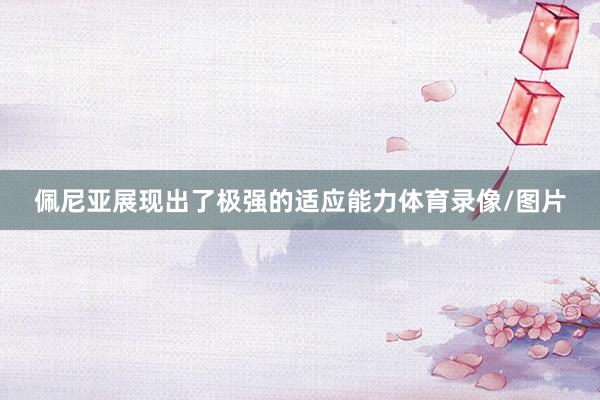 佩尼亚展现出了极强的适应能力体育录像/图片