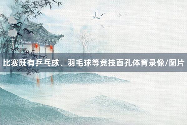 比赛既有乒乓球、羽毛球等竞技面孔体育录像/图片
